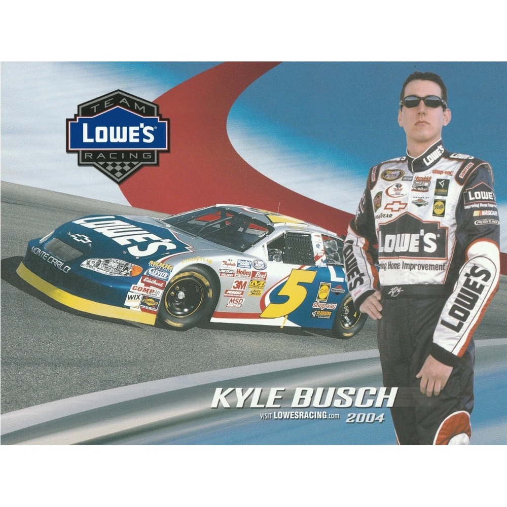 2004 Kyle Busch Lowe's Racing Team 8x10.5 promo photo